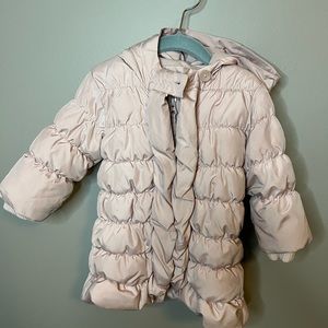Toddler girl Baby Gap blush winter coat